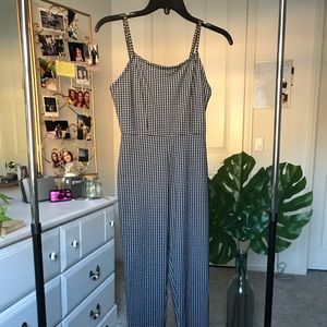 Black and white Urban Outfitters jumpsuit